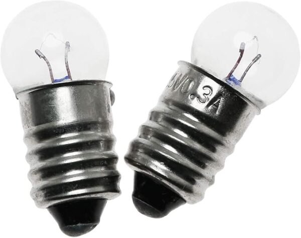 10PCS E10 2.5V/0.3A Miniature Screw Base Light Bulbs and 10PCS E10 Golden Light Socket Bulbs Lamps Base Holder for Home Experiment Circuit Electrical Test Accessories - Image 5