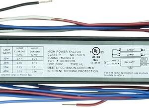 Sunlite 40155-SU SB232MV 2 Lamp F32 T8 Linear Fluorescent Ballast, Multi volt