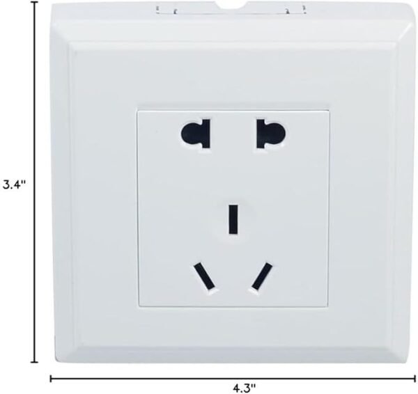 Square US Distribution electrical EU Outlet AU Socket Wall Plate 10-16A AC 110-250V - Image 2