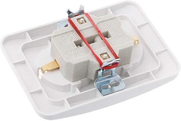 220V/16A 118x80mm EU Double Ground Socket Household Industrial Power Outlet, As Pic Shows, White - Image 4