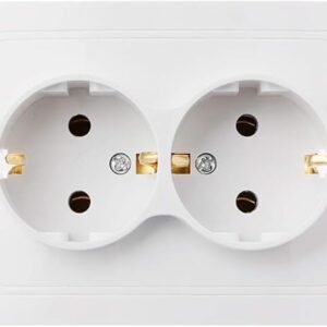 220V/16A 118x80mm EU Double Ground Socket Household Industrial Power Outlet